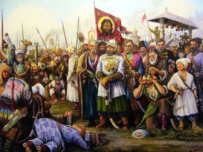 Покоренные татарские племена принимают российское подданство